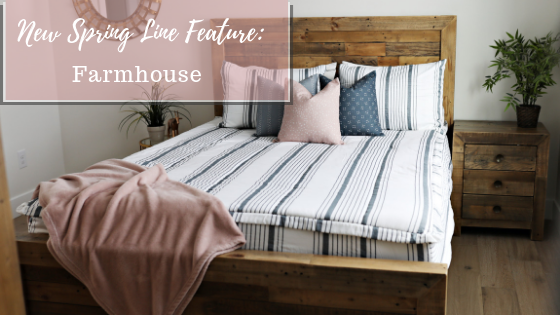 
      Beddys spring line feature: farmhouse zipper bedding
    