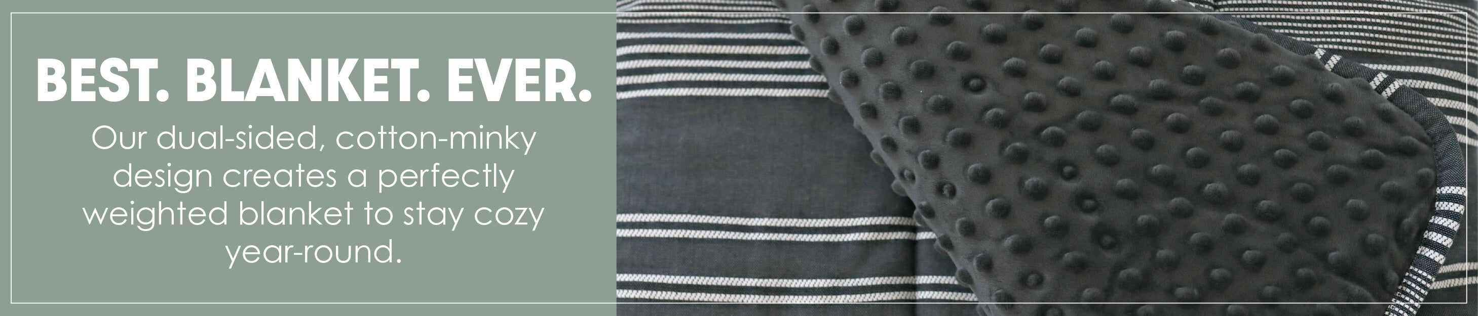 Beddys dual-sided, cotton-minky blanket