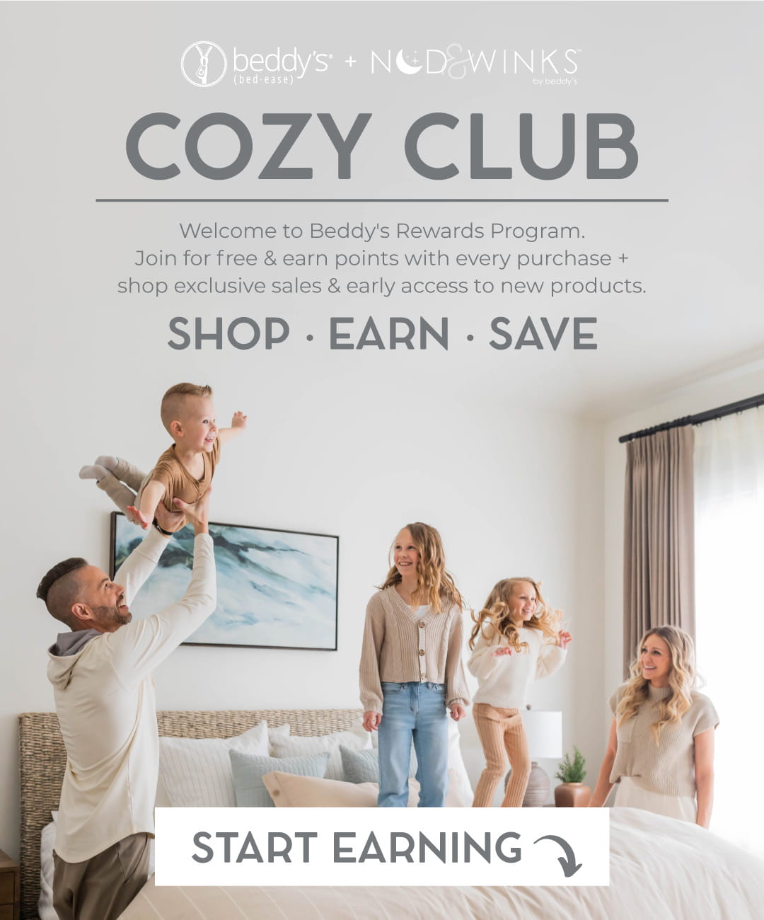 Beddys cozy club rewards