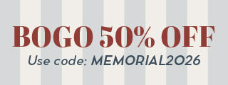 BOGO 50% Off with code MEMORIAL2026